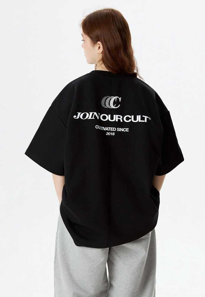 Футболка  Join our Cult черный 73031